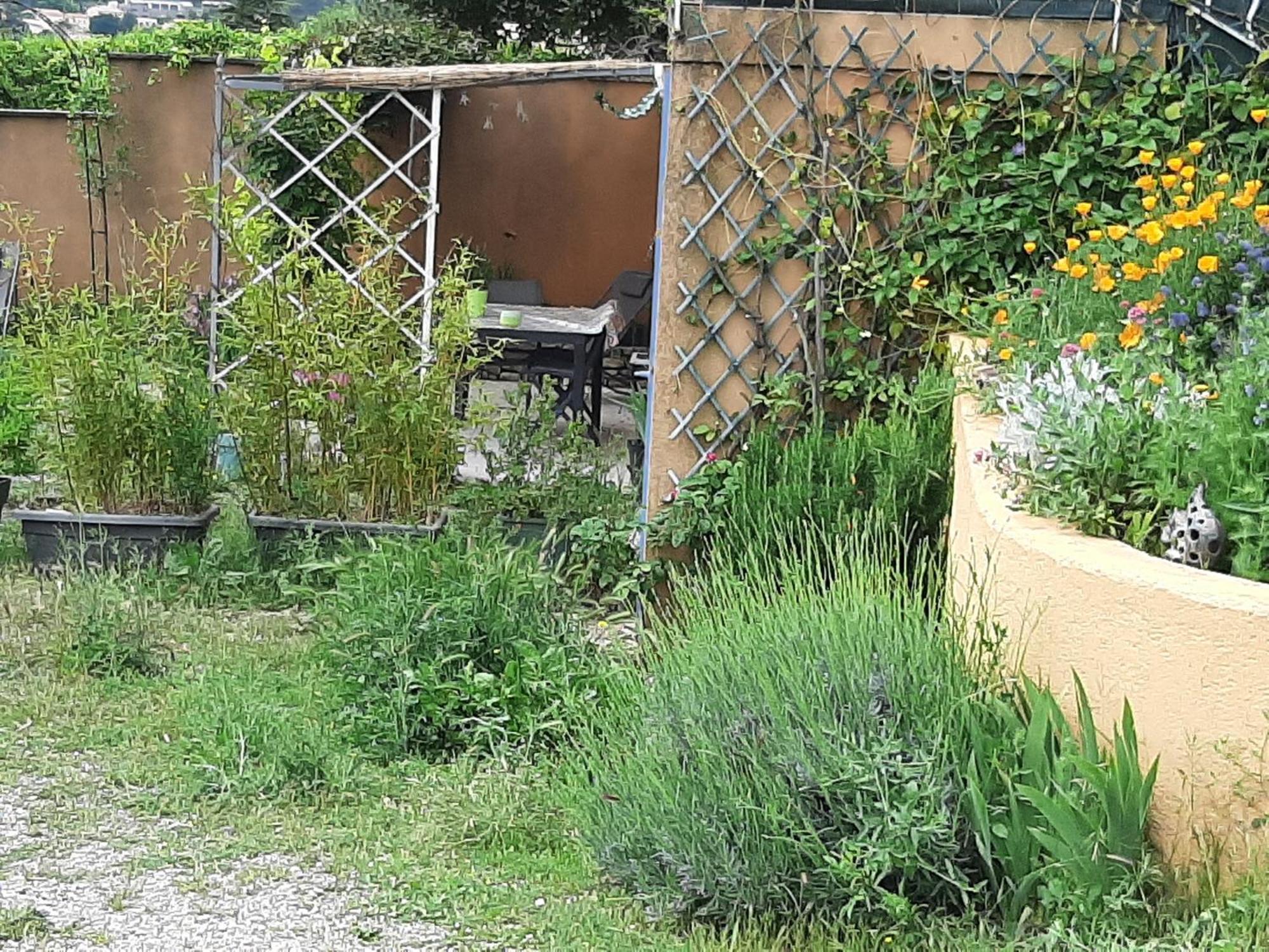 Appartement T.Belle Vue Panoramique Au Coeur Du Luberon 40M2 + Pergola . Jardin. P à Apt Extérieur photo